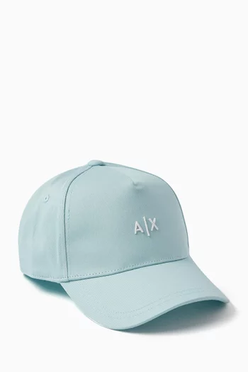 AX Logo-embroidered Baseball Cap in Cotton