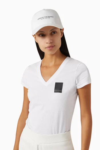 Logo Baseball Hat in Gabardine