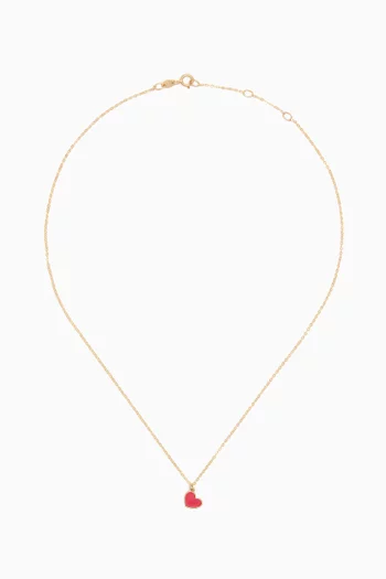 Ara Heart Necklace in 18kt Gold