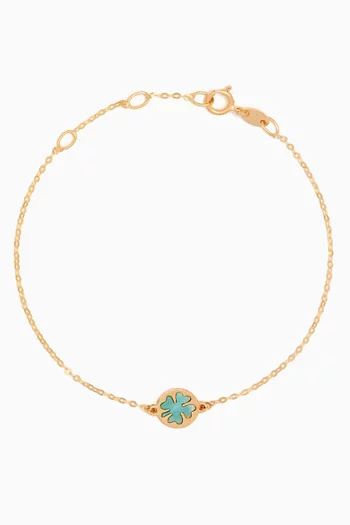 Ara Clover Bracelet in 18k Yellow Gold