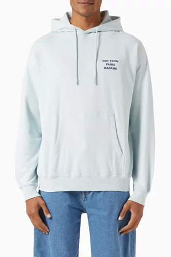 Le Hoodie Slogan Classique in French Terry