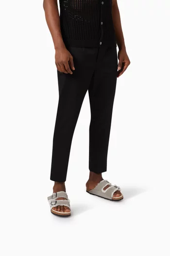 Arizona Sandals in Shearling & Suede