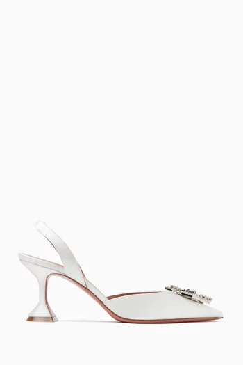 Begum 70 Slingback Pumps in Satin