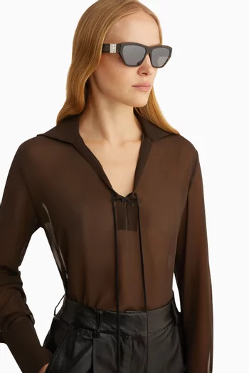 Cat-eye Sunglasses in Acetate