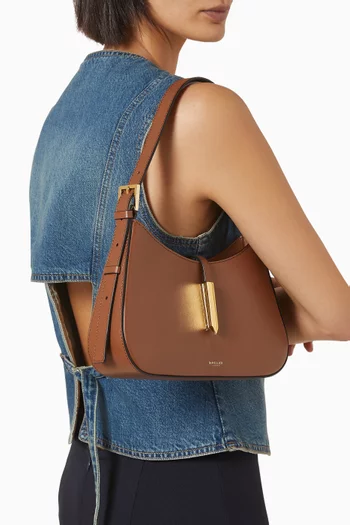 Small Tokyo Hobo Shoulder Bag in Smooth Leather