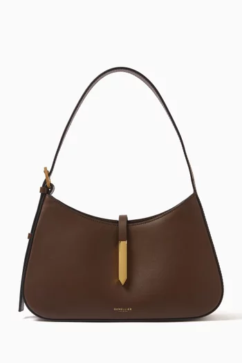 Small Tokyo Hobo Shoulder Bag in Smooth Leather