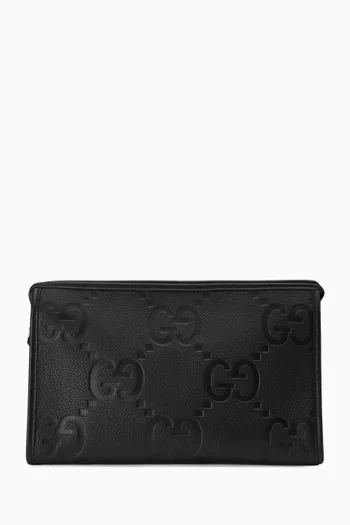 Jumbo GG Pouch in Leather
