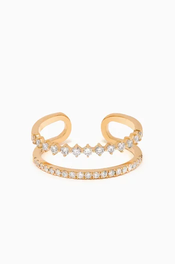 Diamond Knuckle Ring in 18kt Gold