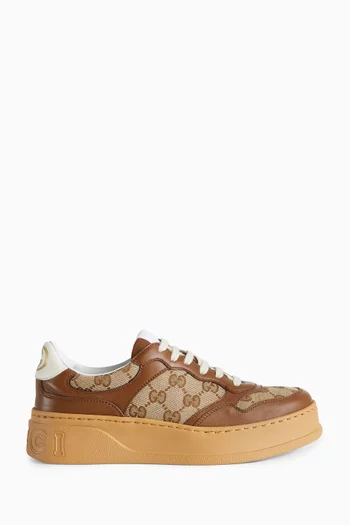 GG Sneakers in Leather and Canvas Supreme