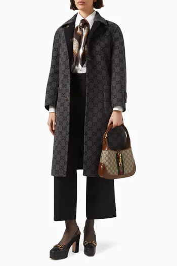 Reversible Coat in GG Wool