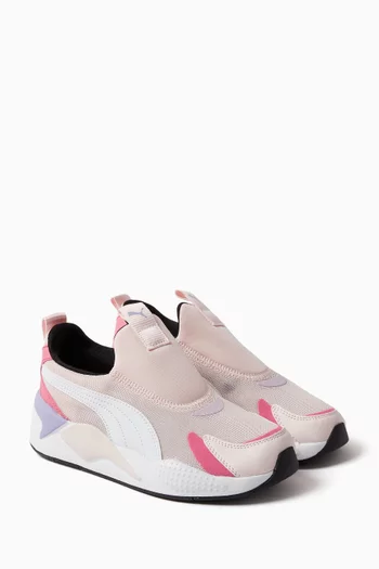 Buy Puma Pink Pre School RS X3 Sneakers in Technical Mesh for