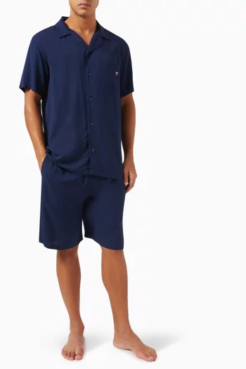 Monogram Pyjama Shorts in Viscose
