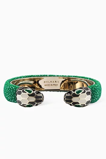 Serpenti Forever Bracelet in Galuchat Leather