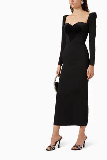 Lyndon Dress in Stretch-crepe