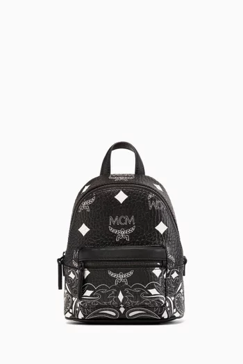 Mini Stark Backpack in Bandana Visetos Canvas