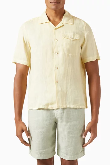 Short-sleeved Shirt in Linen