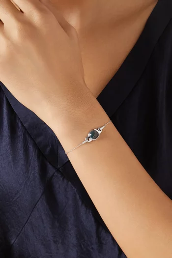 Drops London Topaz & Diamonds Bracelet in 18kt Gold