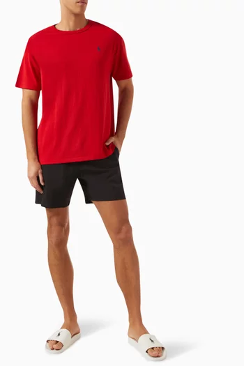 Logo Embroidered Swim Shorts