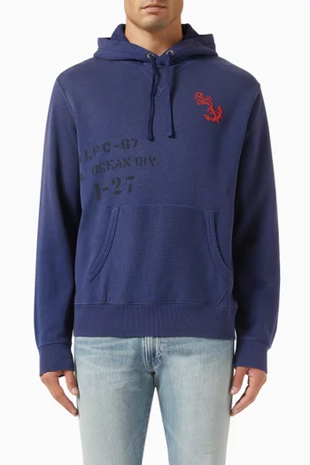 Embroidered Hoodie in Cotton