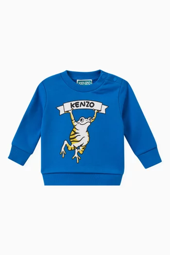 Frog Logo Sweatshirt in Cotton Fleece
