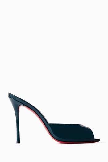 حذاء مفتوح مي دولي جلد لامع بكعب 100 مم