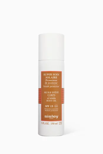 Soin Solaire Tinted Sunscreen Cream Summer Body Oil SPF 15, 150ml