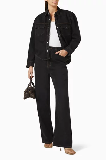 Boxy-fit Denim Jacket in Cotton