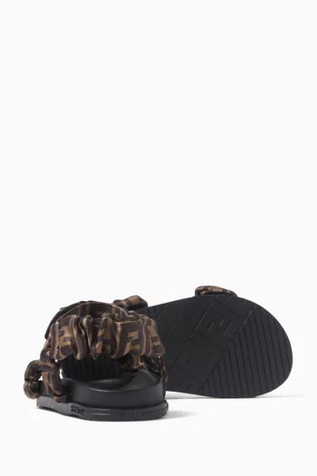Logo Sandals in Cotton