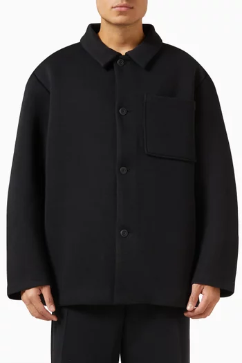 Reimagine Shacket in Tech Fleece
