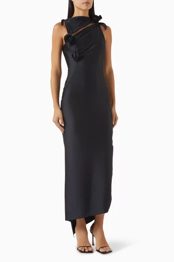 Asymmetric Flower Gown