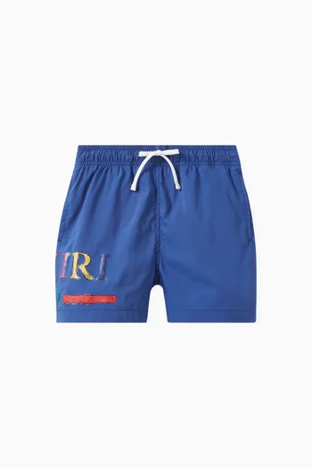Logo-print Swim Shorts in Polyester
