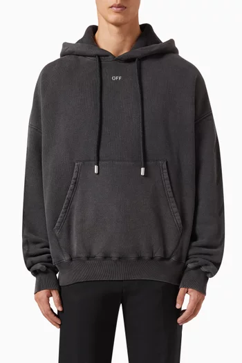 Logo Graphic Printed Hoodie in Organic Cotton