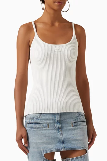 Reedition Rib Knit Tank Top in Cotton