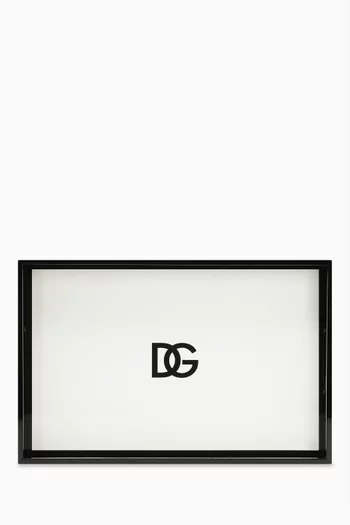 Logo Rectangular Tray in Wood