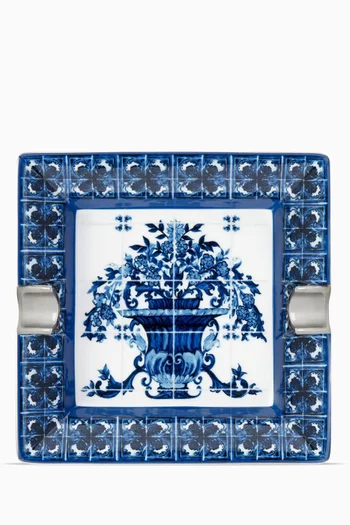 Square Ashtray in Porcelain