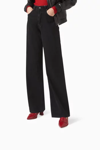 Nikola Hybrid Slingback Pumps in Smooth Leather
