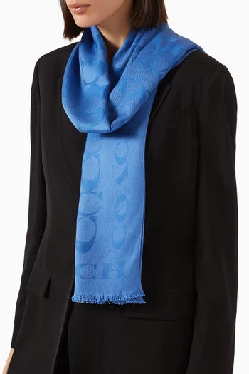 Signature Stole in Silk & Cotton