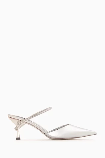 Kaian Wrap Around 75 Mules in Leather