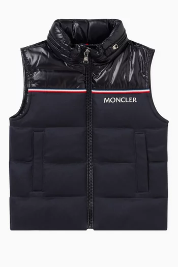 Peter Vest in Down-filled Quilted Nylon