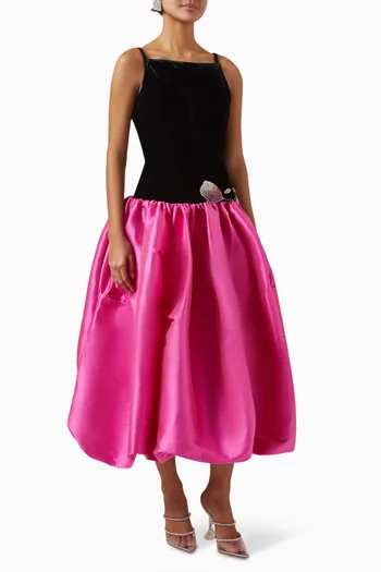 Eden Bloom Dress in Satin