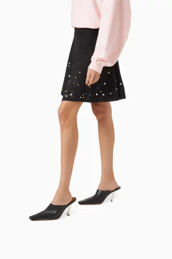 Sabot 80 Heel Pumps in Leather