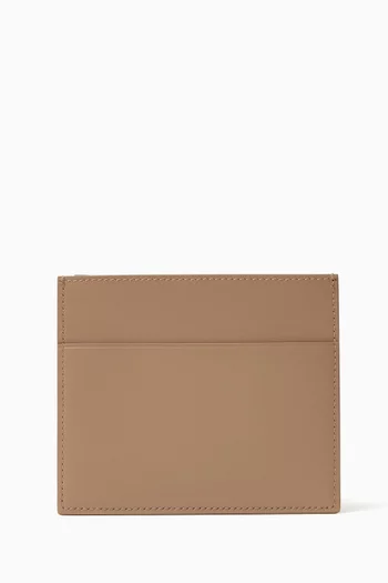 Vertical Card Holder in Calf Leather