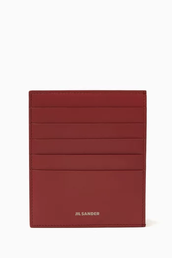 Vertical Card Holder in Calf Leather