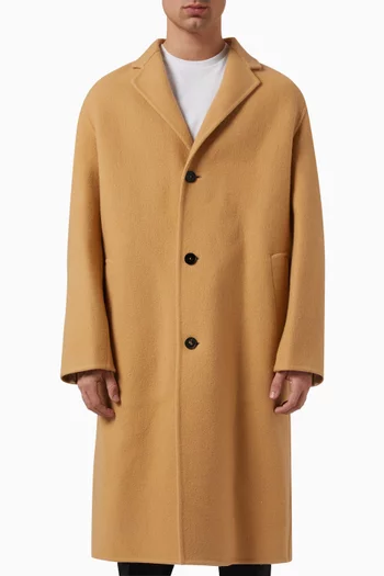 Unlined Coat in Virgin Wool
