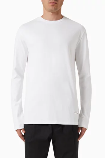 Long-sleeve T-shirt in Sea Island Cotton-jersey