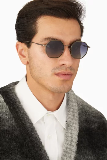Baker Sunglasses in Stainless Steel
