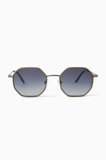 Baker Sunglasses in Stainless Steel