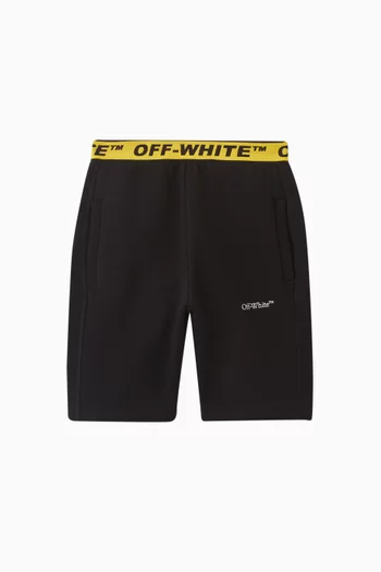 Logo-tape Shorts in Cotton