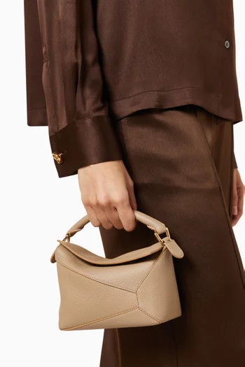 Mini Puzzle Bag in Soft Grained Calfskin
