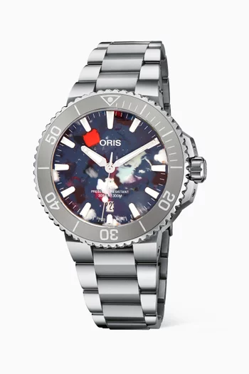 Aquis Automatic Stainless Steel Watch, 43.5mm